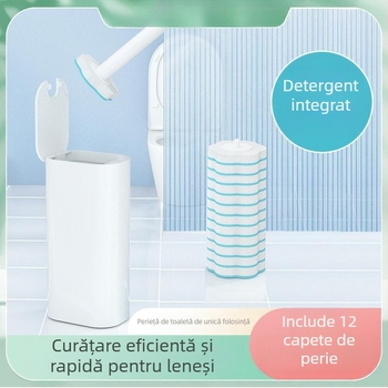 Perie de toaletă de unică folosință pentru baie, curățare în colțuri (Perii din plastic)