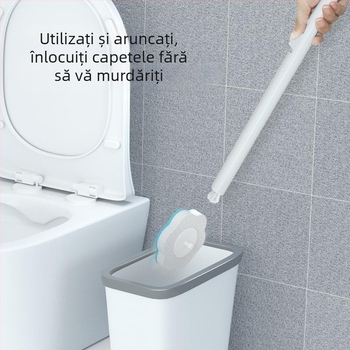 Perie de toaletă de unică folosință pentru baie, curățare în colțuri (Perii din plastic)