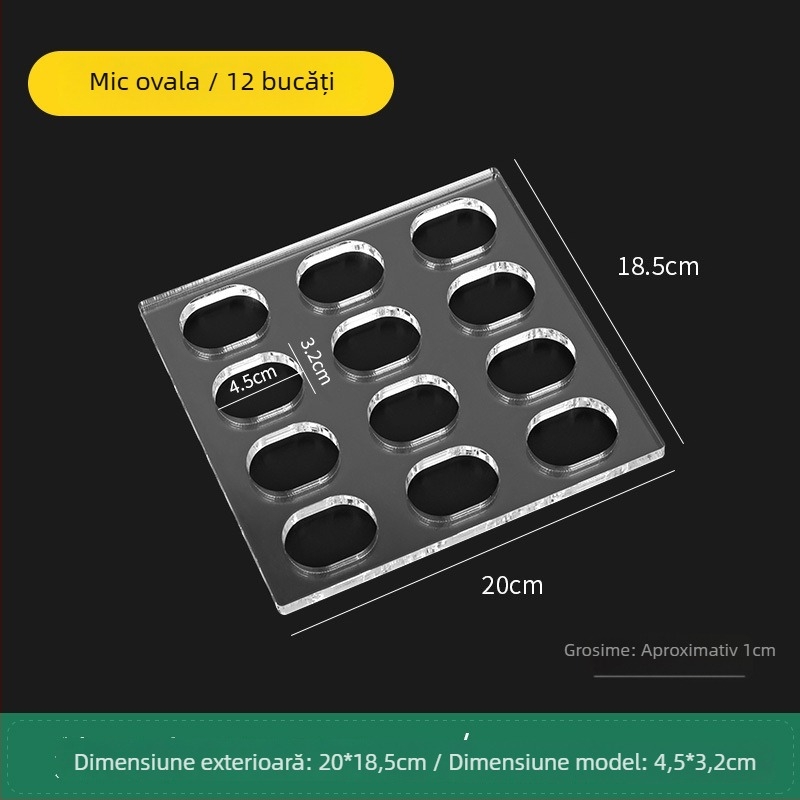 Formă acrilică pentru biscuiți, cu formă neregulată, pentru coacere DIY