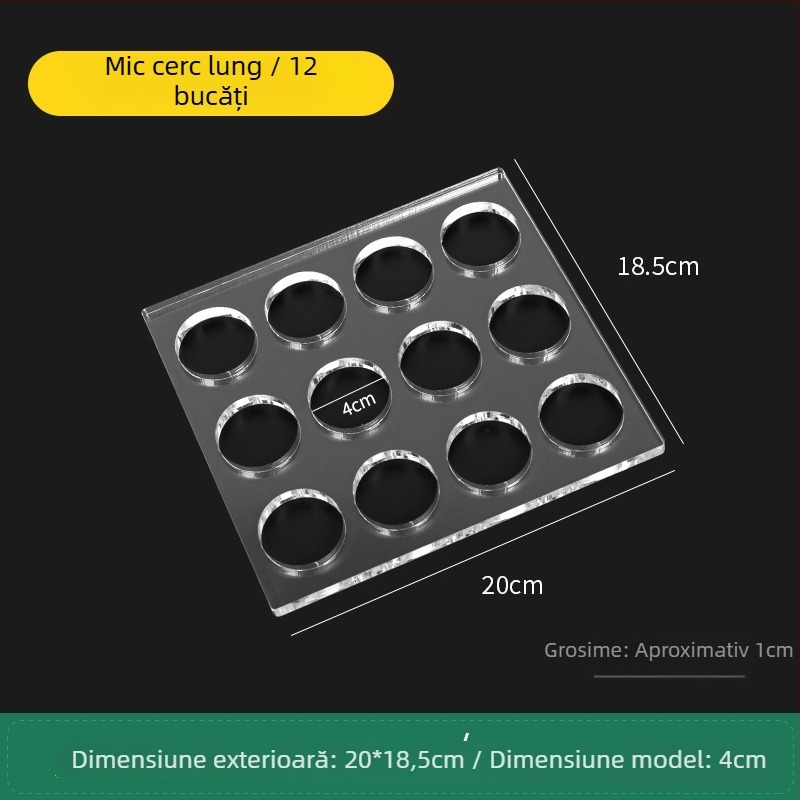 Formă acrilică pentru biscuiți, cu formă neregulată, pentru coacere DIY