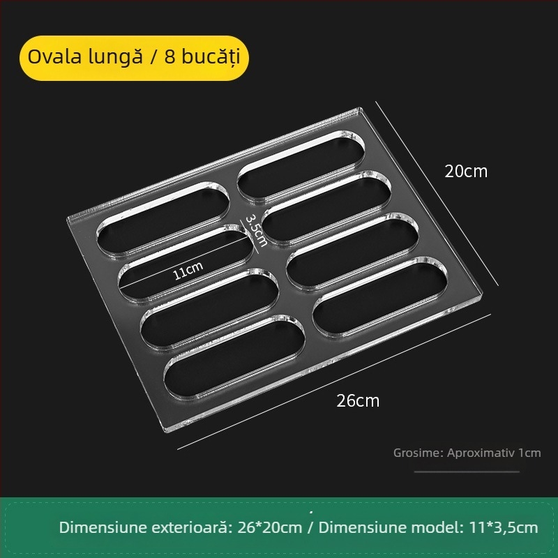 Formă acrilică pentru biscuiți, cu formă neregulată, pentru coacere DIY