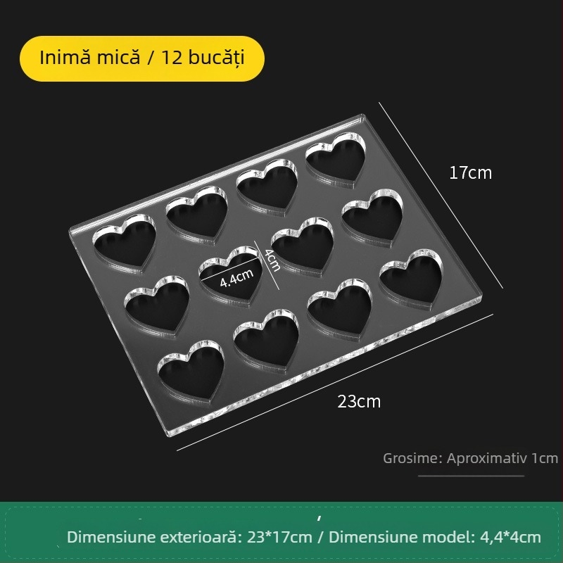 Formă acrilică pentru biscuiți, cu formă neregulată, pentru coacere DIY