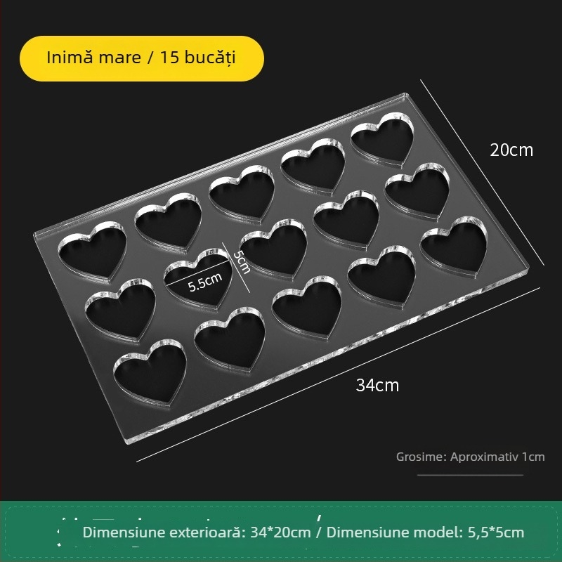 Formă acrilică pentru biscuiți, cu formă neregulată, pentru coacere DIY