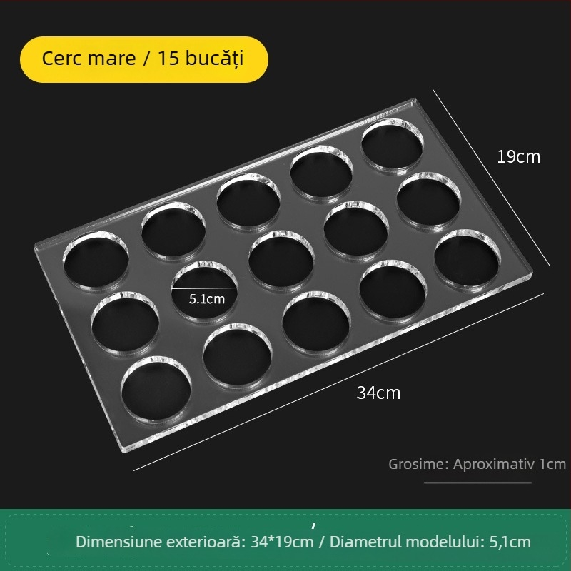 Formă acrilică pentru biscuiți, cu formă neregulată, pentru coacere DIY