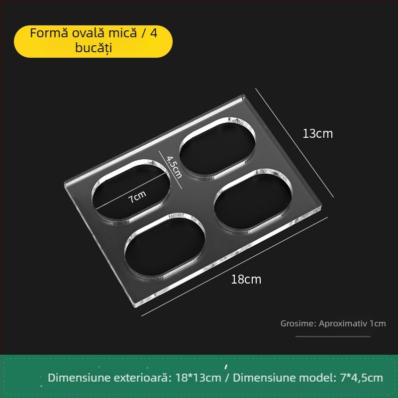 Formă acrilică pentru biscuiți, cu formă neregulată, pentru coacere DIY