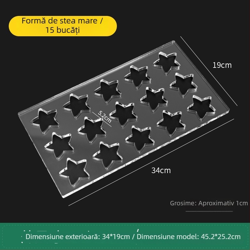 Formă acrilică pentru biscuiți, cu formă neregulată, pentru coacere DIY