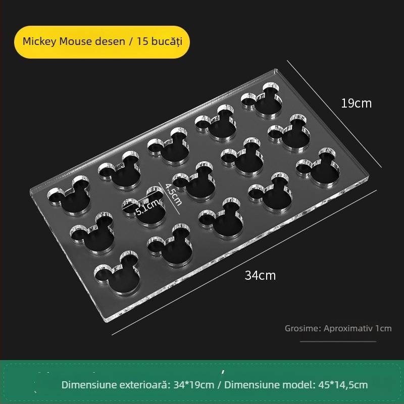 Formă acrilică pentru biscuiți, cu formă neregulată, pentru coacere DIY
