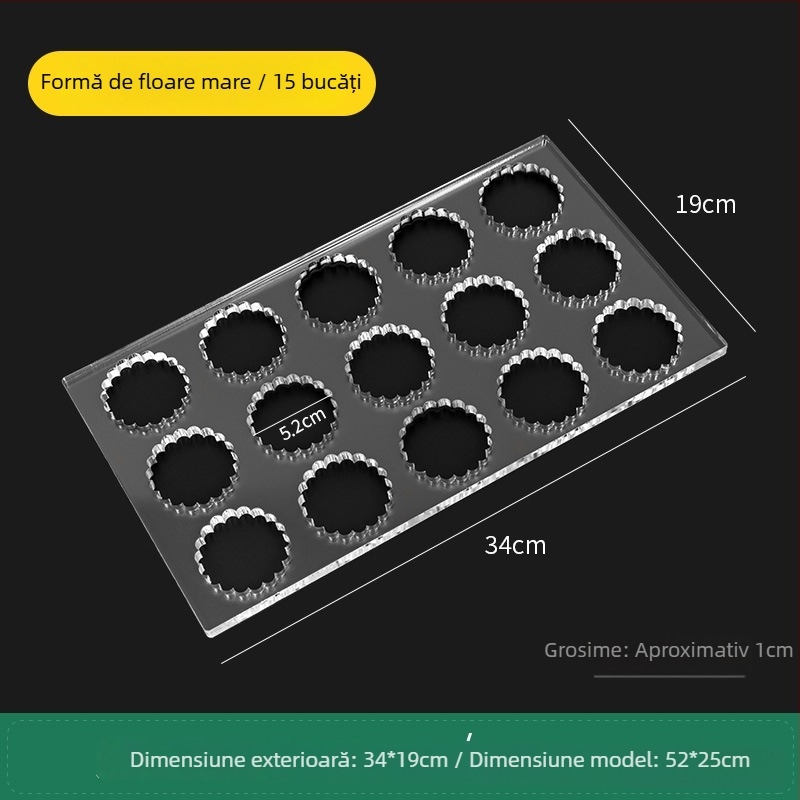 Formă acrilică pentru biscuiți, cu formă neregulată, pentru coacere DIY