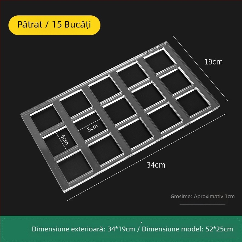 Formă acrilică pentru biscuiți, cu formă neregulată, pentru coacere DIY