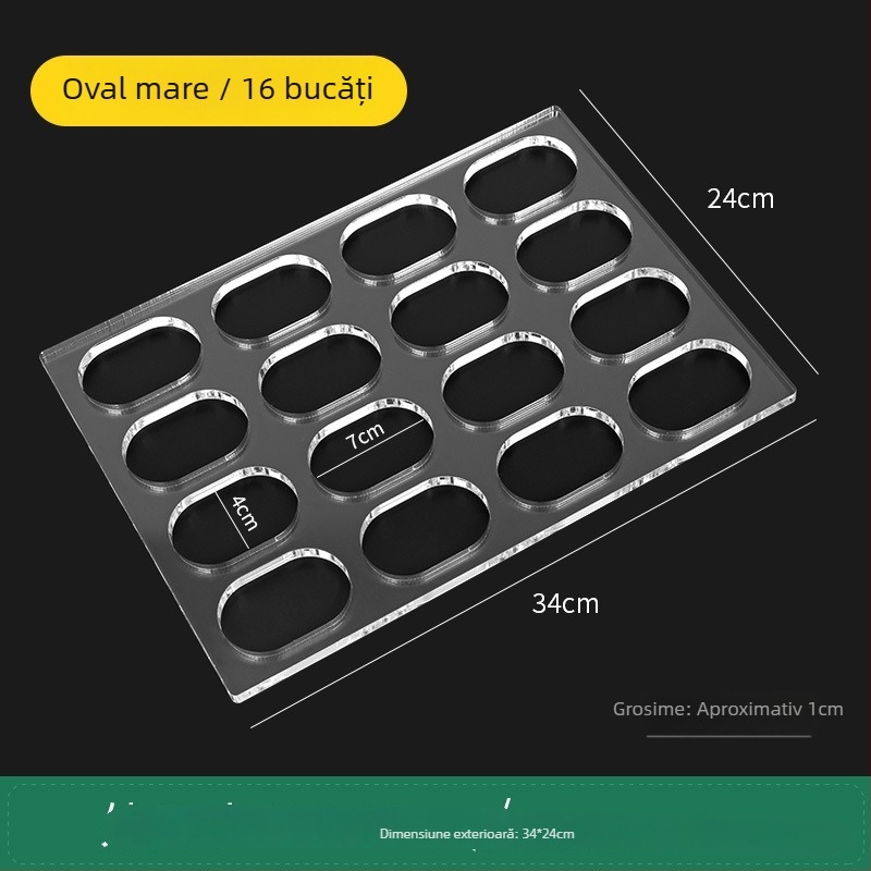 Formă acrilică pentru biscuiți, cu formă neregulată, pentru coacere DIY