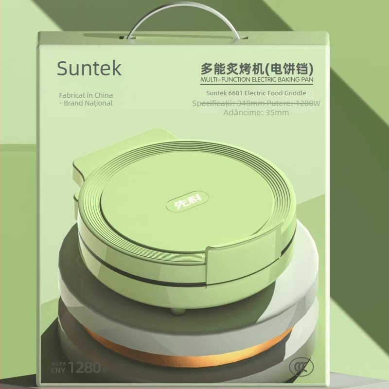 Xianke 9960 Tigaie electrică pentru clătite cu încălzire dublă