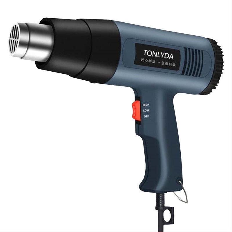 Pistol cu aer cald, industrial, cu putere mare, instrument compact pentru uscare și curățarea rosturilor, compatibil cu folie de contracție termică, 110 V