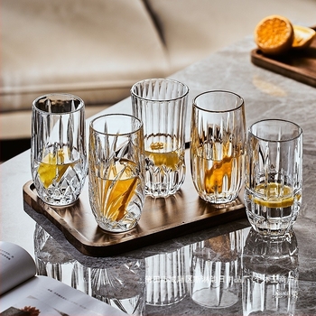 Set de pahare din sticlă pentru acasă, stil Nordic, material Deao, brand Sheng bangrong, capacitate mare, cu tavă de scurgere