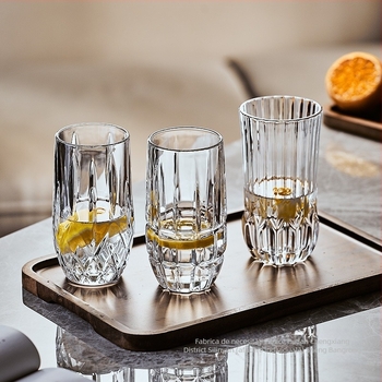 Set de pahare din sticlă pentru acasă, stil Nordic, material Deao, brand Sheng bangrong, capacitate mare, cu tavă de scurgere