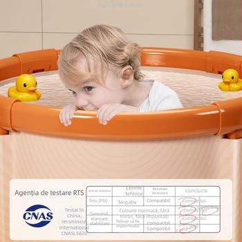 Cadă de baie pliabilă pentru adulți și copii - funcție masaj, menținerea temperaturii, PVC ecologic