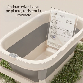 Mobico cadă de baie pliabilă pentru copii – material PP+TPE, pentru baie acasă