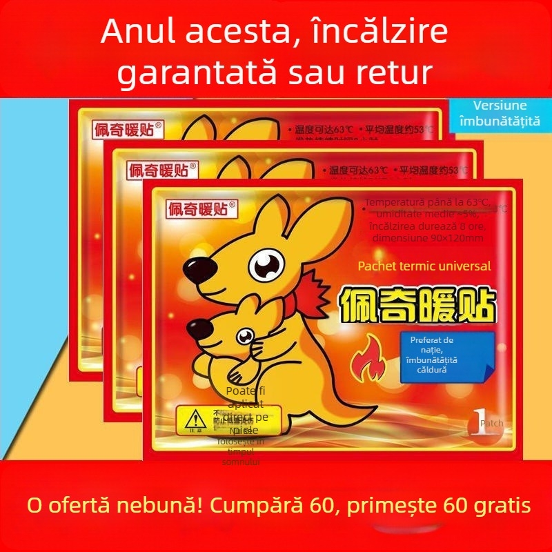 Patch autoîncălzit pentru corp și picioare | căldură de iarnă, încălzire corp și picioare