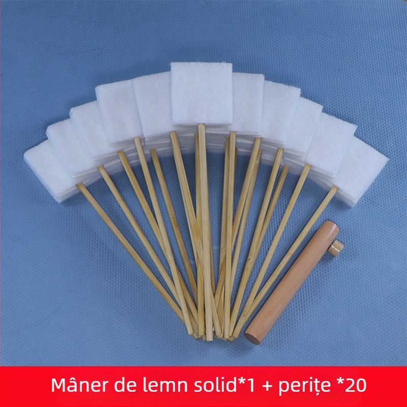 Perie de toaletă de unică folosință pentru uz casnic — fără colțuri moarte, curățare în crăpături, nucleu de înlocuire, plastic