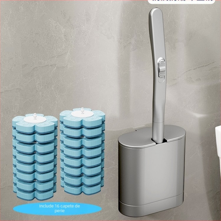 Perie de toaletă din plastic, de unică folosință, design modern minimalist, cu țeavă simplă sau dublă, marca Yuheng