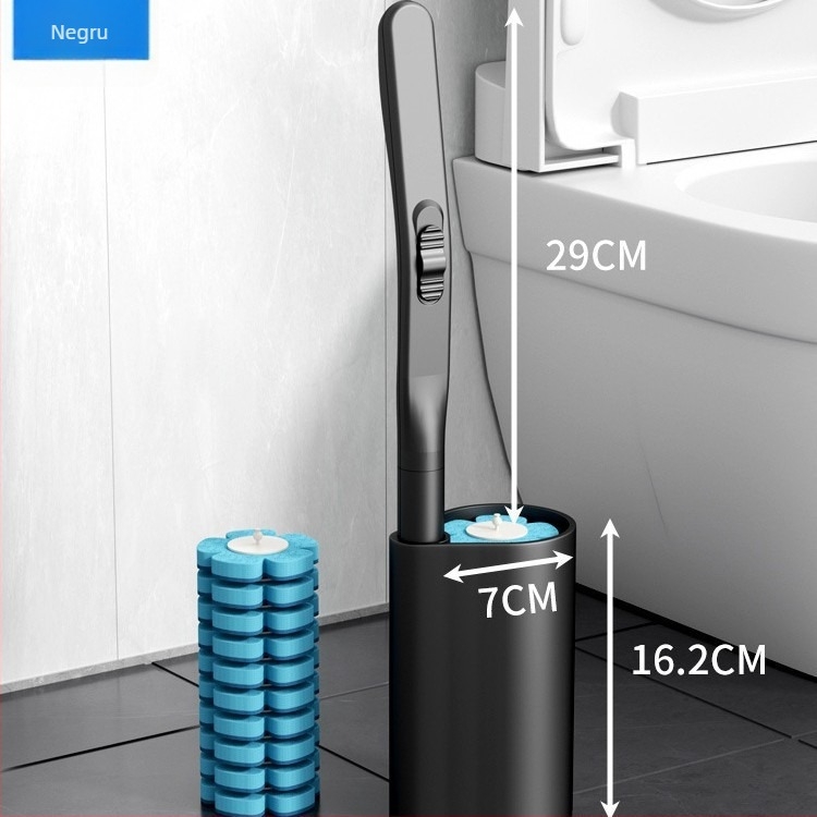 Perie de toaletă din plastic, de unică folosință, design modern minimalist, cu țeavă simplă sau dublă, marca Yuheng