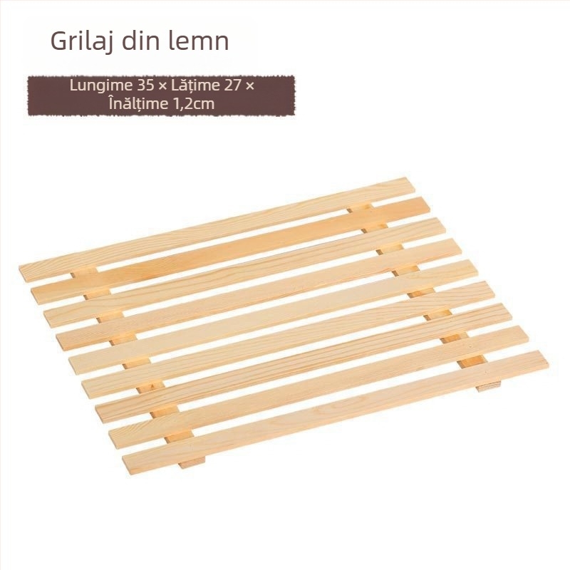 Tavă din lemn pentru expunere, pătrată, suprafață desenată manual, logo personalizabil