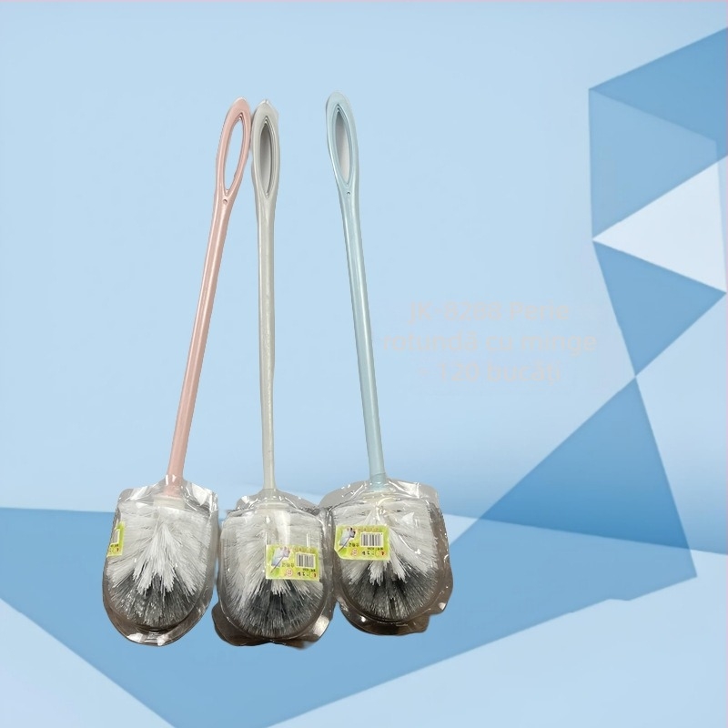 Perie de toaletă Qikai, construcție din plastic, ambalaj în carcasă din plastic, lansare în iarna 2020