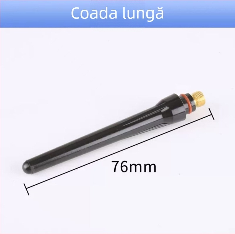 Accesorii pentru sudură cu arc argon: duză 17, tijă lungă a arcului, capac de presiune WP-18 lung, suport de vârfuri wolfram 26, duză ceramică