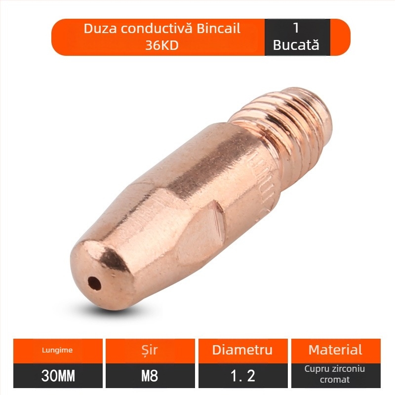 Duză de contact pentru pistolul de sudură CO2 Binzel – Sheng ruipu, compatibilă cu 15AK/24KD/36KD