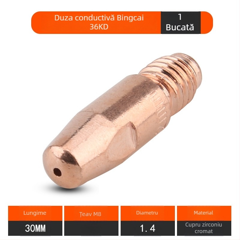 Duză de contact pentru pistolul de sudură CO2 Binzel – Sheng ruipu, compatibilă cu 15AK/24KD/36KD