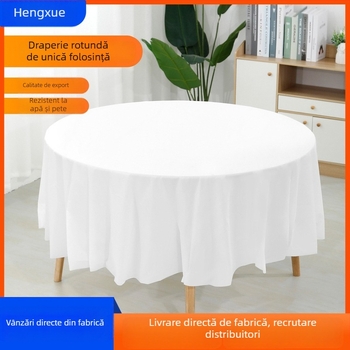 Runxiang față de masă rotundă din PEVA, grosime 3 straturi, model simplu, personalizare