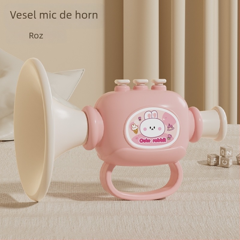 Set muzical din plastic pentru bebeluși – jucării de suflat cu fluier și armonică, pentru 0-3 ani, Cod produs 1122