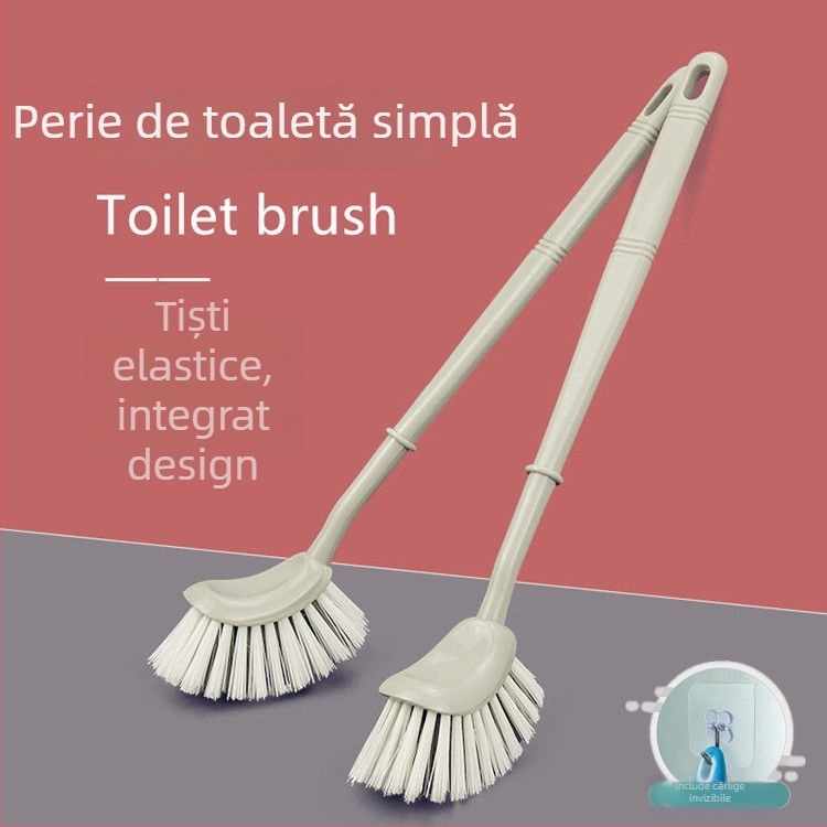 Set perie WC din plastic cu cap curbat, pentru baie – Brand: Unique