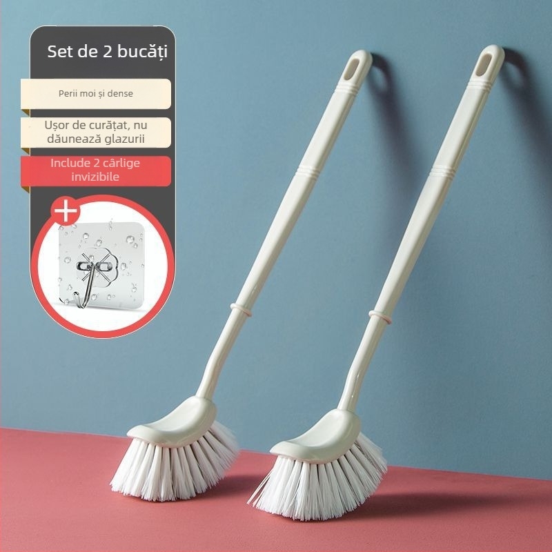 Set perie WC din plastic cu cap curbat, pentru baie – Brand: Unique