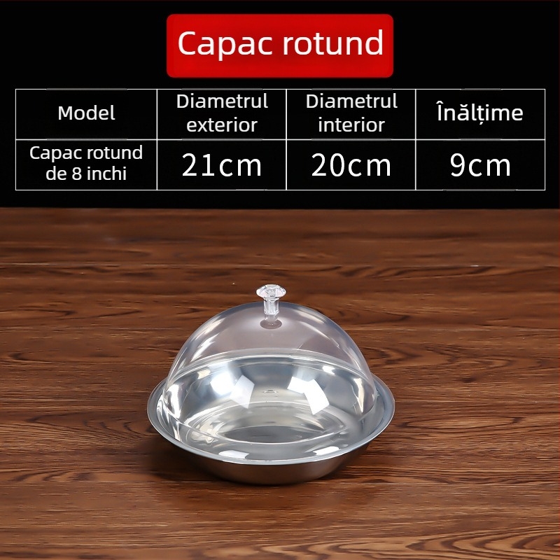 Capac circular din plastic pentru alimente, stil simplu, Cod Cy