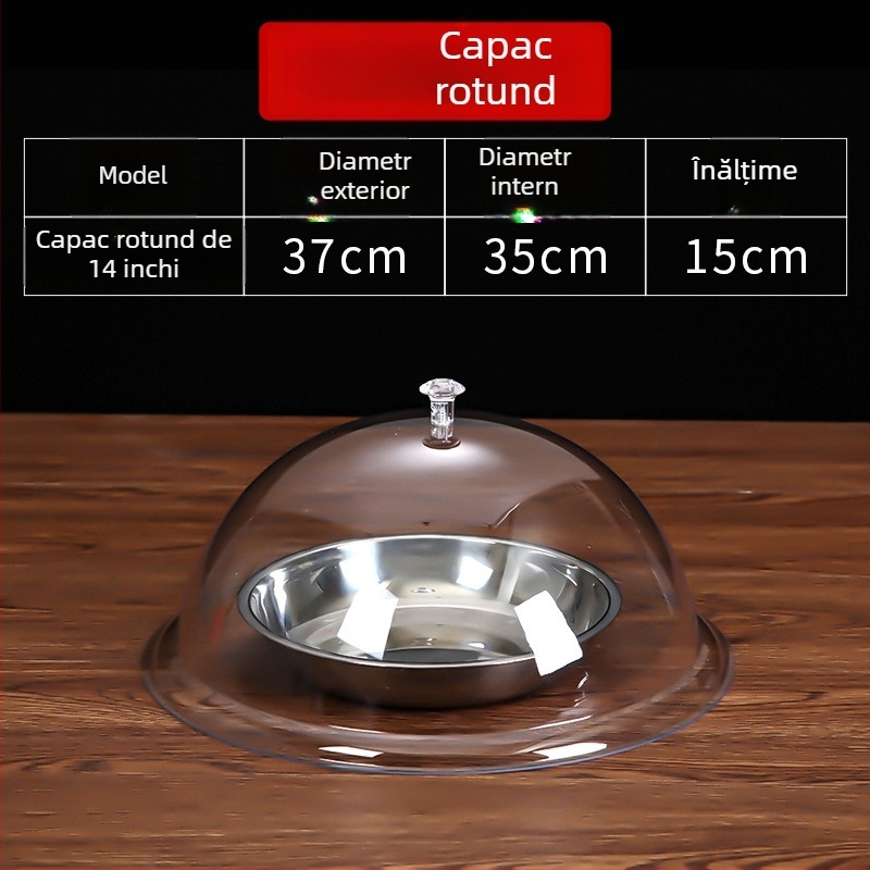 Capac circular din plastic pentru alimente, stil simplu, Cod Cy