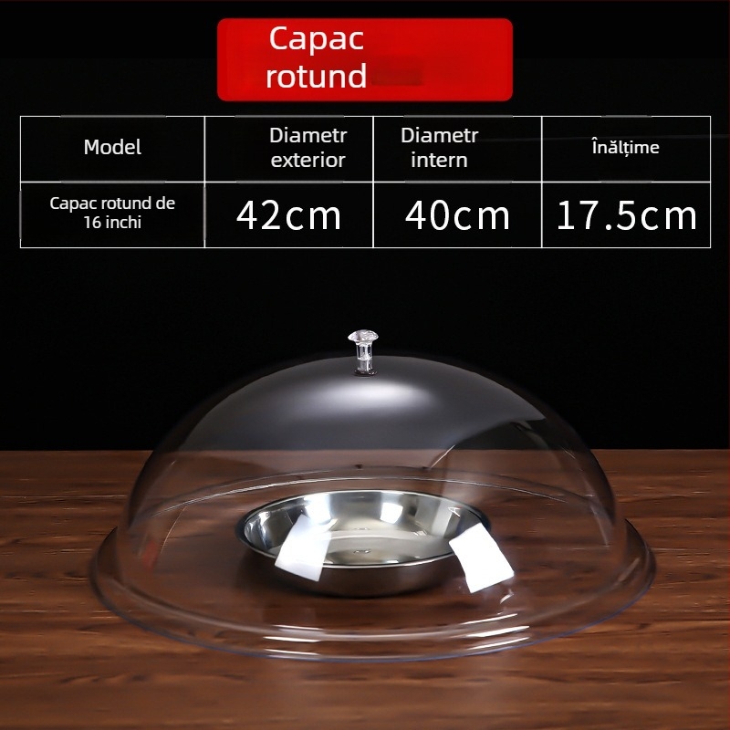 Capac circular din plastic pentru alimente, stil simplu, Cod Cy