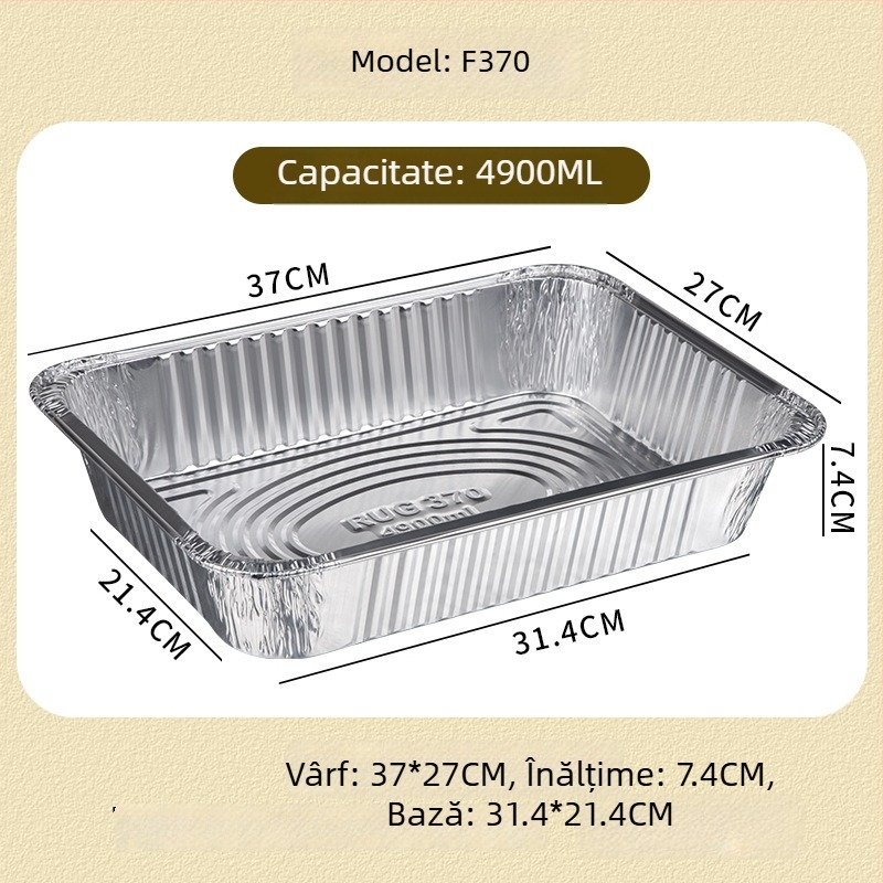 Set de grătar din folie de aluminiu, de unică folosință - pentru exterior, portabil, Gold Profit, Origine Zhejiang, Nu este compatibil cu microundele