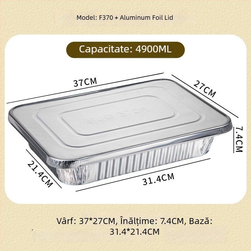 Set de grătar din folie de aluminiu, de unică folosință - pentru exterior, portabil, Gold Profit, Origine Zhejiang, Nu este compatibil cu microundele