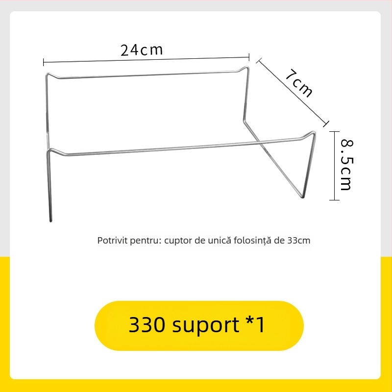 Set de grătar din folie de aluminiu, de unică folosință - pentru exterior, portabil, Gold Profit, Origine Zhejiang, Nu este compatibil cu microundele