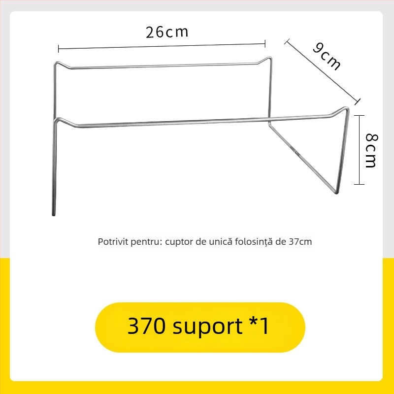 Set de grătar din folie de aluminiu, de unică folosință - pentru exterior, portabil, Gold Profit, Origine Zhejiang, Nu este compatibil cu microundele