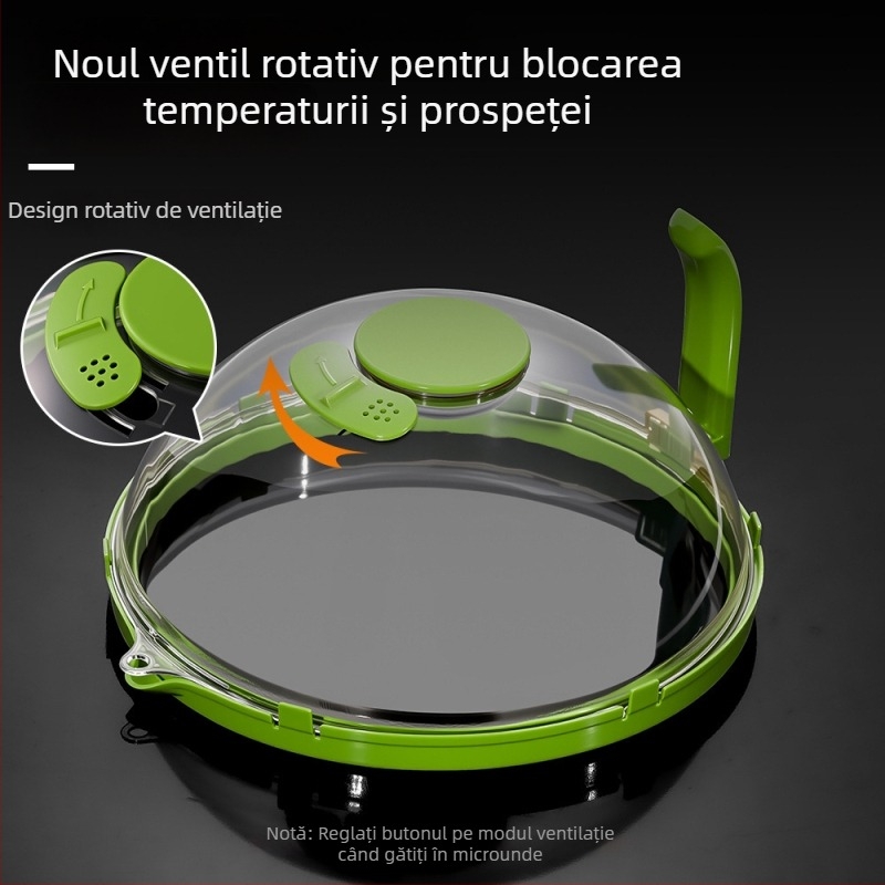 Capac anti-stropire pentru cuptorul cu microunde (Material: plastic; Brand: Dujia; Licență de producție națională: Zhe XK16-204-01813; Import: Nu; Furnizor exclusiv cross-border: Da)