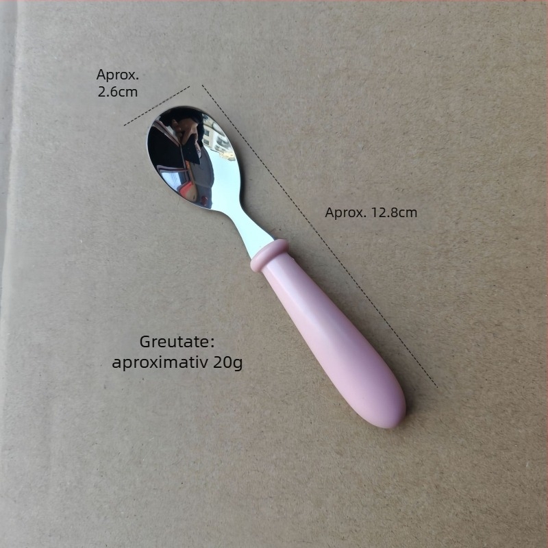 Set de tacâmuri pentru copii din oțel inoxidabil 304 cu mânere din ABS, finisaj oglindă, lucrat manual, imprimare logo disponibil