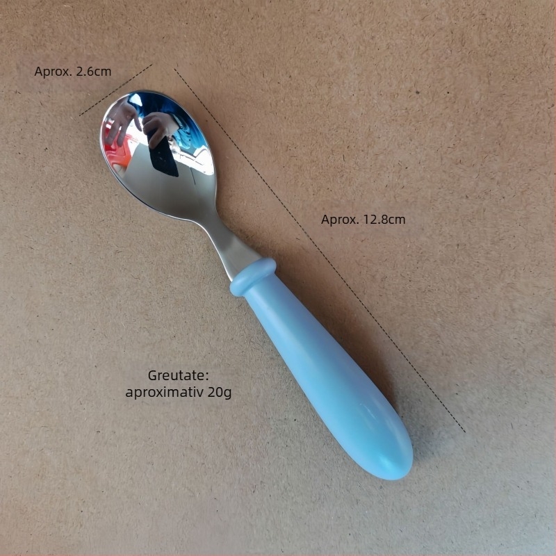 Set de tacâmuri pentru copii din oțel inoxidabil 304 cu mânere din ABS, finisaj oglindă, lucrat manual, imprimare logo disponibil