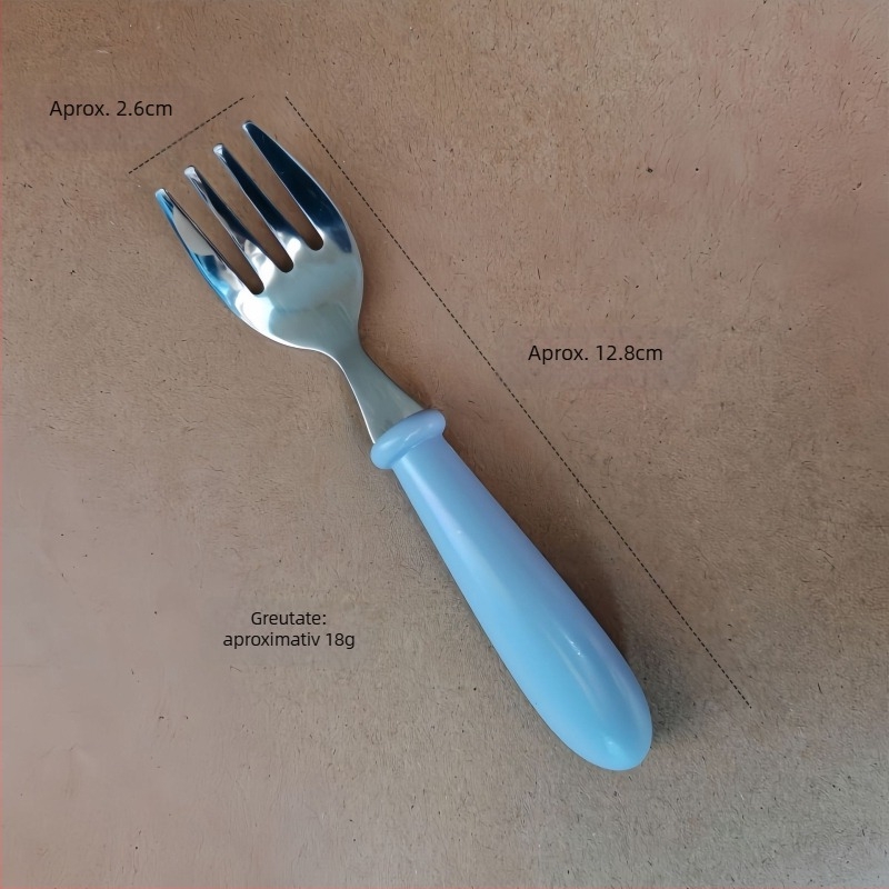 Set de tacâmuri pentru copii din oțel inoxidabil 304 cu mânere din ABS, finisaj oglindă, lucrat manual, imprimare logo disponibil