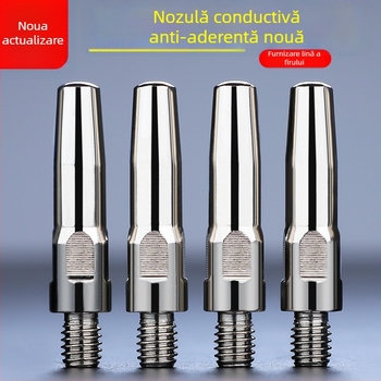 MIG sudură: vârf de contact electroplacat și duză din cupru 1.0/1.2 mm, acționare pneumatică, aer cald și radiație infraroșie