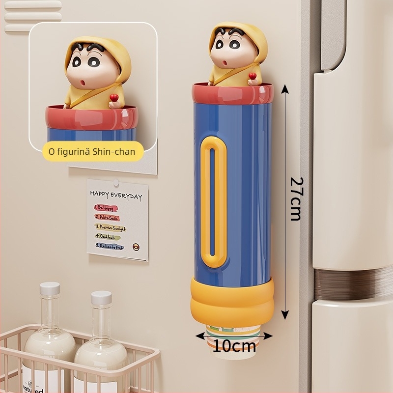 Suport montat pe perete pentru pahare de unică folosință, din plastic, stil proaspăt și drăguț, greutate 250 g, fără găuri