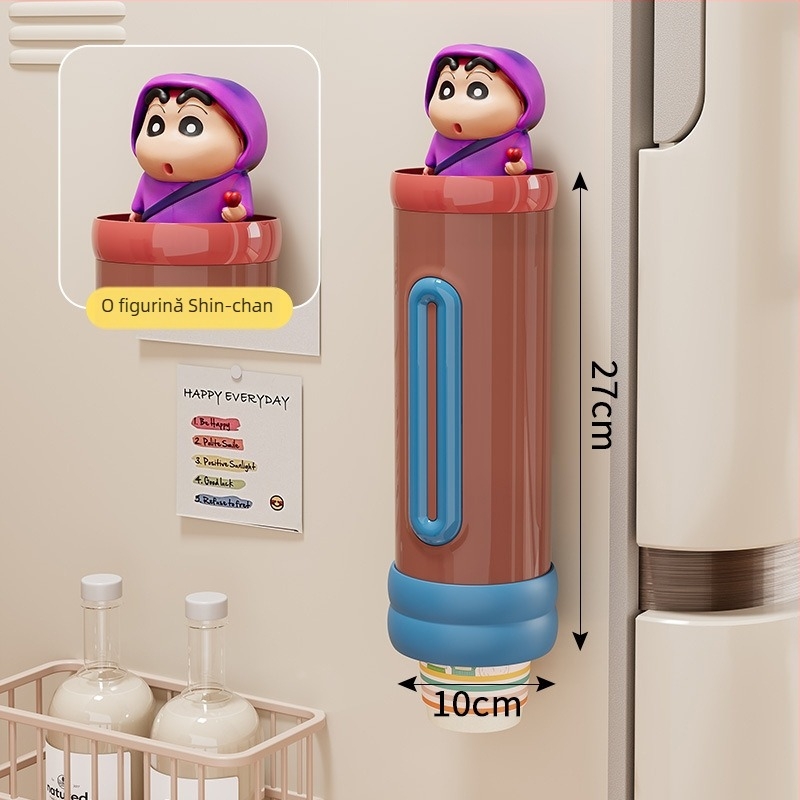 Suport montat pe perete pentru pahare de unică folosință, din plastic, stil proaspăt și drăguț, greutate 250 g, fără găuri