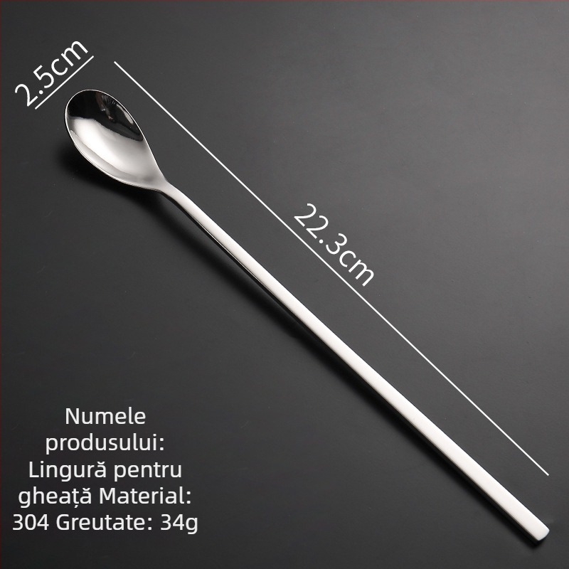 Set cuțit, furcă și lingură pentru steak din oțel inoxidabil 304, finisaj oglindit, stil modern