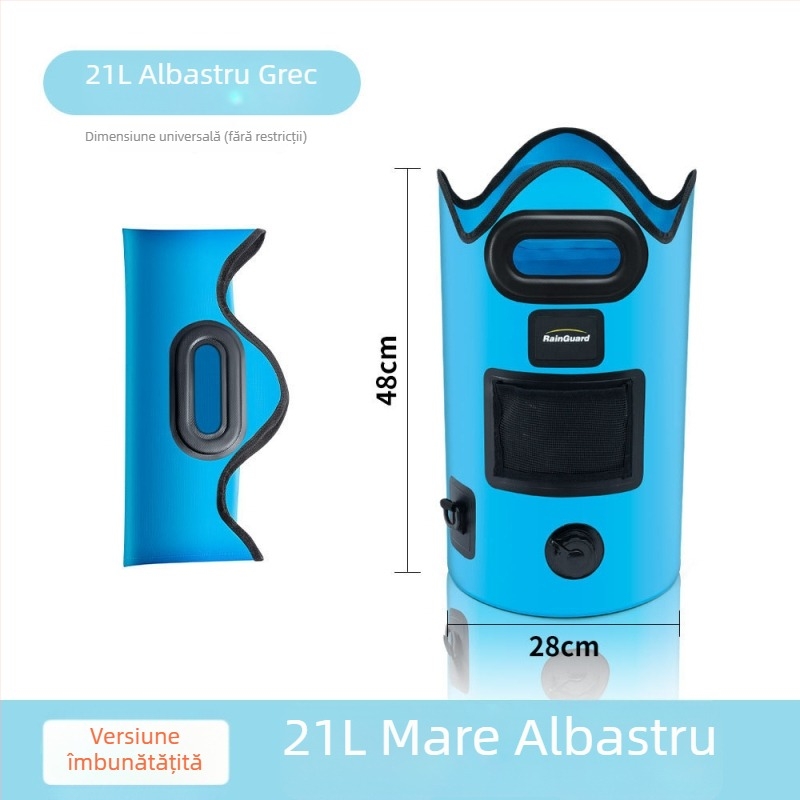 Rain Guard Cadă pliabilă pentru baie la picioare – PVC, design pliabil, temperatură constantă, spumă cu abur pentru înmuierea picioarelor