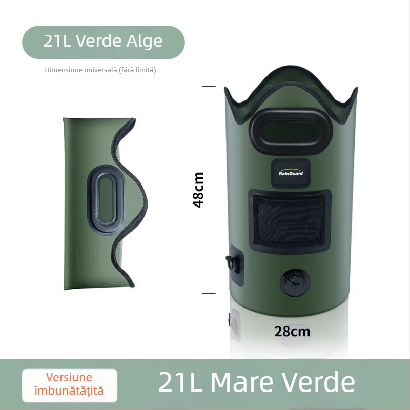 Rain Guard Cadă pliabilă pentru baie la picioare – PVC, design pliabil, temperatură constantă, spumă cu abur pentru înmuierea picioarelor